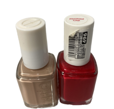 Essie Nail Lacquer Lot of 2 NEW, Red and Nude - £5.93 GBP