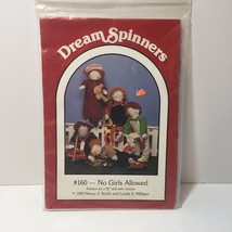 No Girls Allowed Pattern 32" Doll & Clothes Dream Spinners - $12.86