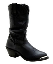 Durango Slouch Western Boots Model SW540 Black Leather Men&#39;s Cowboy Boots  12 D - £35.11 GBP