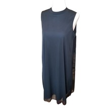 Nik and Nash Black Dress Sleeveless Sheer Overlay Size M High Neck Tags ... - £35.13 GBP