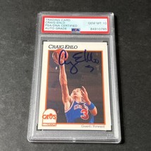 1991-92 NBA Hoops #37 Craig Ehlo Signed Card AUTO 10 PSA Slabbed Cavs - £39.95 GBP