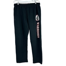 Gildan Heavy Blend Warriors Logo Sweatpants Black Size L Cotton &amp; Polyester - $18.50