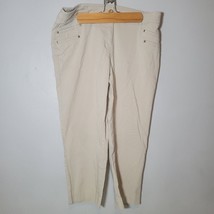 Style &amp; Co Womens Capri Pants Size 12 Light Tan Khaki Stretch - £10.73 GBP