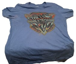 Bill And Ted Wild Stallyns World Tour  Size Large Blue Shirt - $4.99