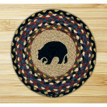 Capitol Importing Black Bear - 10 in. x 10 in. Hand Printed Round Swatch - $783.67 MXN