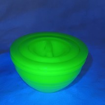 Jeanette Jadeite Beehive Drippings Jar With Lid Uranium Glows Small Chip - £84.91 GBP