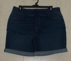 NEW Croft &amp; Barrow DARK WASH STRETCH DENIM PULL ON SHORTS  SIZE 16W - £25.26 GBP