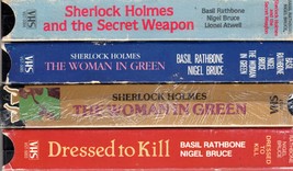 Sherlock Holmes (4 - VHS Movies) - $5.85
