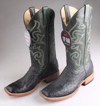 Horse Power Mens Top Hand Full Quill Ostrich 13 Emerald Explosion Top Black - $349.99+