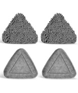 Triangle Wall Mop Replacement Heads 2 PCS Chenille Mop Pads 2 PCS Microf... - £28.43 GBP