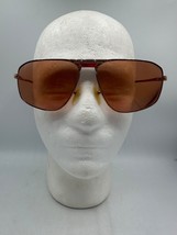 Vtg Essence 485 Burgundy Pilot Sunglasses FRAMES ONLY Italy BIG Retro 70s 80s - $24.06