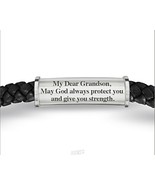 Bradford Exchange Protection and Strength Leather Bracelet for Grandson - $64.95 CAD
