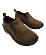 merrell women&#39;s jungle moc gunsmoke brown leather slip-on mocassins size 7 - $74.82 CAD