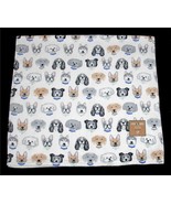 Deborah Connolly Varied Breeds DOGS With Collars &amp; Pet Tags Velour BATH ... - $30.06 CAD