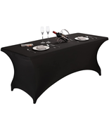 Spandex Fitted Stretch Table Cover for 6 Ft or 4Ft or 8Ft Folding Table,... - $14.54