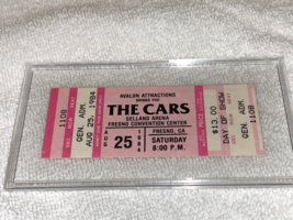 THE CARS 1984 UNUSED CONCERT TICKET RIC OCASEK BENJAMIN ORR SELLAND Ephe... - $24.98