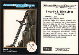 R2 RARE 1991 TSR AD&amp;D Gold Border RPG Fantasy Art Trading Card #119 Magic Sword - £20.21 GBP