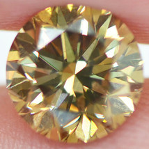 Round Shape Diamond Fancy Brown Loose 1.55 Carat Polished SI1 GIA Certificate - £2,006.51 GBP
