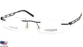 New Lumiere Eyewear Italy 8602 C2 Black Eyeglasses Frame Rimless 46-19-140 B23mm - £50.75 GBP