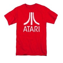  OFFICIAL Atari Medium Video Game T-Shirt Distressed Logo Unisex - $6.98