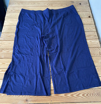 D&amp;Co NWOT Women’s Jersey pull on Crop pants size 4X tall blue A2 - £11.87 GBP