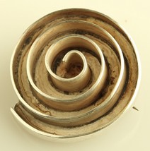 Vintage Taxco Mexico signed Modernist Swirl Pin Pendant - £55.50 GBP