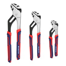 WORKPRO 3 Piece Groove Joint Pliers Set, 12/10/8 Inch Adjustable Water P... - £39.90 GBP