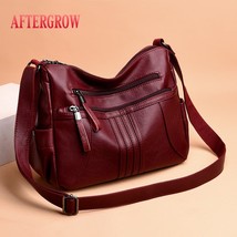 2022 Women Shoulder Bag Soft Leather Large Bag Female Messenger Bags Big For Lad - £37.68 GBP