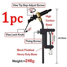 Practical Fly Fishing Tying Tools C-clamp Rotating Tying Vise Stainless Steel Wh - £67.67 GBP