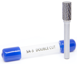 SA-3 Cylinder Shape - Premium Double Cut Tungsten Carbide Burr 1/4&quot; Shank - £12.66 GBP