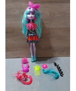 Monster High Doll Electrified Monstrous Hair Ghoul Twyla 2016 Complete B... - £48.36 GBP