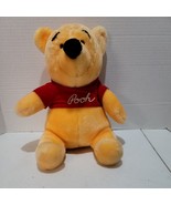 Vintage Winnie the Pooh Disneyland Plush, 10 inches, Red Shirt , - $7.66