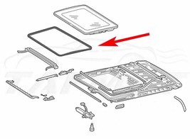 Sunroof Glass Panel Rubber Gasket Seal Mercedes Benz 124-780-02-98 12478... - $56.50