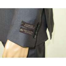 Men's Soft Wool Cashmere Single Breasted Suit Giorgio Cosani 900 Dark Gray image 7