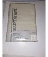 LINEN-LOOK~Antique White~DACRON TABLECLOTH~SOIL RELEASE~52x70~Rectangle~NWT - $26.39