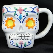 Dia De Los Muertos Sugar Skull Coffee Mug Day Of The Dead Halloween Cup - $6.36