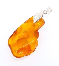 Amber Pendant  / Certified Genuine Baltic Amber  - £37.66 GBP