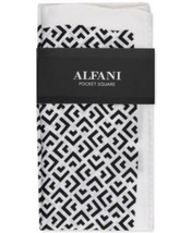 MSRP $35 Alfani Men&#39;s Geo Silk Pocket Square Size One Size - $13.68