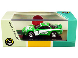 Mitsubishi 3000GT GTO RHD Right Hand Drive #3 Puma Green White 1/64 Diecast Car - $23.58