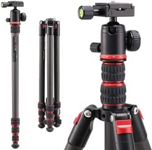 Dmiditir 76 Inch Carbon Fiber Tripod, Metal Camera Tripod Monopod With 360 - £61.74 GBP