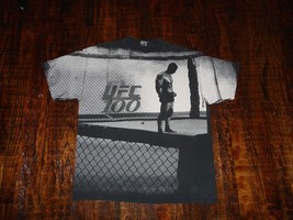 Vintage UFC 100 AOP all over print cage fighting T Shirt XL - £77.76 GBP