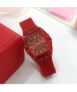 Sports Tonneau Pointer Quartz Watch Candy Color Analog Silicone Free Shi... - £17.34 GBP