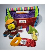 Lamaze My First Toolbox Beaver Rattle w Crinkle Tail Squeaker Hammer Cri... - £10.98 GBP