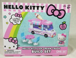 Sanrio Hello Kitty Ice Cream Truck Build Set 125 PCs Includes Hello Kitty Figure - £11.50 GBP