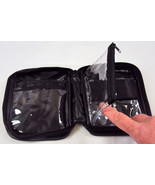 Black Vinyl Zippered Pouch 7&quot;x5&quot; ~ Cosmetics, First Aid, Coupons, Tools,... - $9.34 CAD