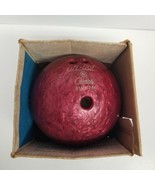 Vtg Columbia Lite Dot 8M63248 Red Swirl Bowling Ball, 12 Lb Weight, Box ... - £38.84 GBP