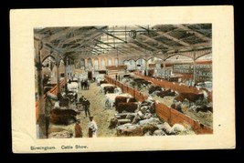 Vintage Souvenir Postcard Birmingham Cattle Show 1908 Cancel - £10.27 GBP