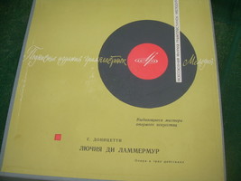 Antique Soviet  Ussr  Donizetti Lucia Di Lammermoor 2 Lp Mono Set  Box 1962 - £62.30 GBP