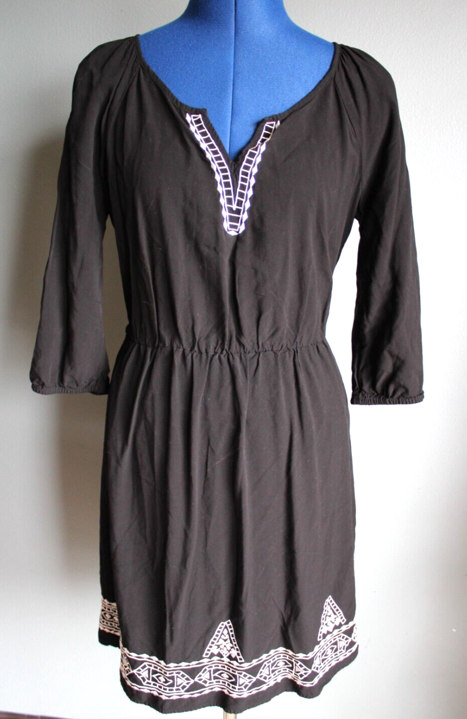 Old Navy Black White Embroidered 3 4 Sleeve and 24 similar items