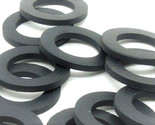 3/4&quot; ID x 1 1/4&quot; OD x 1/8&quot; Thick Black Rubber Flat Washers   Various Pac... - $10.32+